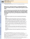 Cover page: Effectiveness of physical therapy in treating atraumatic full-thickness rotator cuff tears: a multicenter prospective cohort study