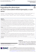 Cover page: Expanding the phenotype of TTLL5-associated retinal dystrophy: a case series