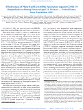 Cover page: Effectiveness of Pfizer-BioNTech mRNA Vaccination Against COVID-19 Hospitalization Among Persons Aged 12-18 Years - United States, June-September 2021.