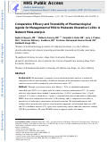 Cover page: Comparative efficacy and tolerability of pharmacological agents for management of mild to moderate ulcerative colitis: a systematic review and network meta-analyses