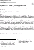 Cover page: Chemokine CXCL9, a marker of inflammaging, is associated with changes of muscle strength and mortality in older men.