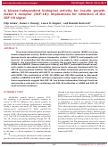 Cover page: A kinase-independent biological activity for insulin growth factor-1 receptor (IGF-1R) : implications for inhibition of the IGF-1R signal