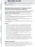 Cover page: Haploidentical Natural Killer Cells Infused before Allogeneic Stem Cell Transplantation for Myeloid Malignancies: A Phase I Trial.