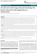 Cover page: A multi-arm multi-stage clinical trial design for binary outcomes with application to tuberculosis