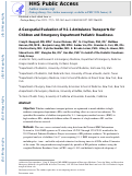 Cover page: A Geospatial Evaluation of 9-1-1 Ambulance Transports for Children and Emergency Department Pediatric Readiness.