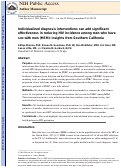 Cover page: Individualized diagnosis interventions can add significant effectiveness in reducing human immunodeficiency virus incidence among men who have sex with men: insights from Southern California