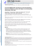 Cover page: Increased Stillbirth Rates and Exposure to Environmental Risk Factors for Stillbirth in Counties with Higher Social Vulnerability: United States, 2015-2018.