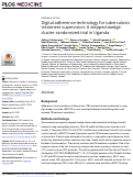 Cover page: Digital adherence technology for tuberculosis treatment supervision: A stepped-wedge cluster-randomized trial in Uganda