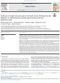 Cover page: Predictors of weight and waist gain in US South Asians: Findings from the Mediators of Atherosclerosis in South Asians Living in America (MASALA) study