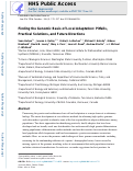 Cover page: Finding the Genomic Basis of Local Adaptation: Pitfalls, Practical Solutions, and Future Directions.