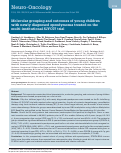 Cover page: Molecular Grouping and Outcomes of Young Children with Newly Diagnosed Ependymoma Treated on the Multi-Institutional SJYC07 Trial