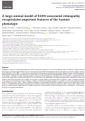 Cover page: A large animal model of RDH5-associated retinopathy recapitulates important features of the human phenotype.