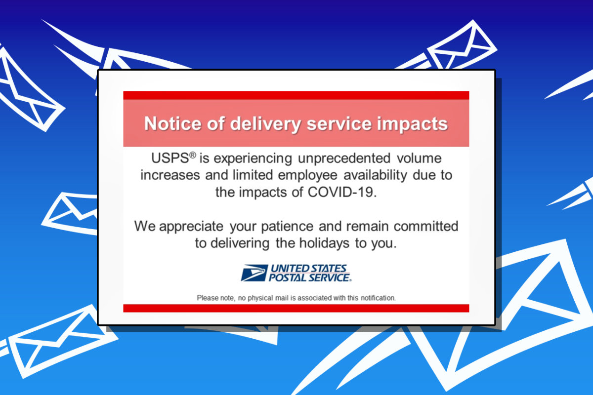 USPS Informed Delivery delay notice