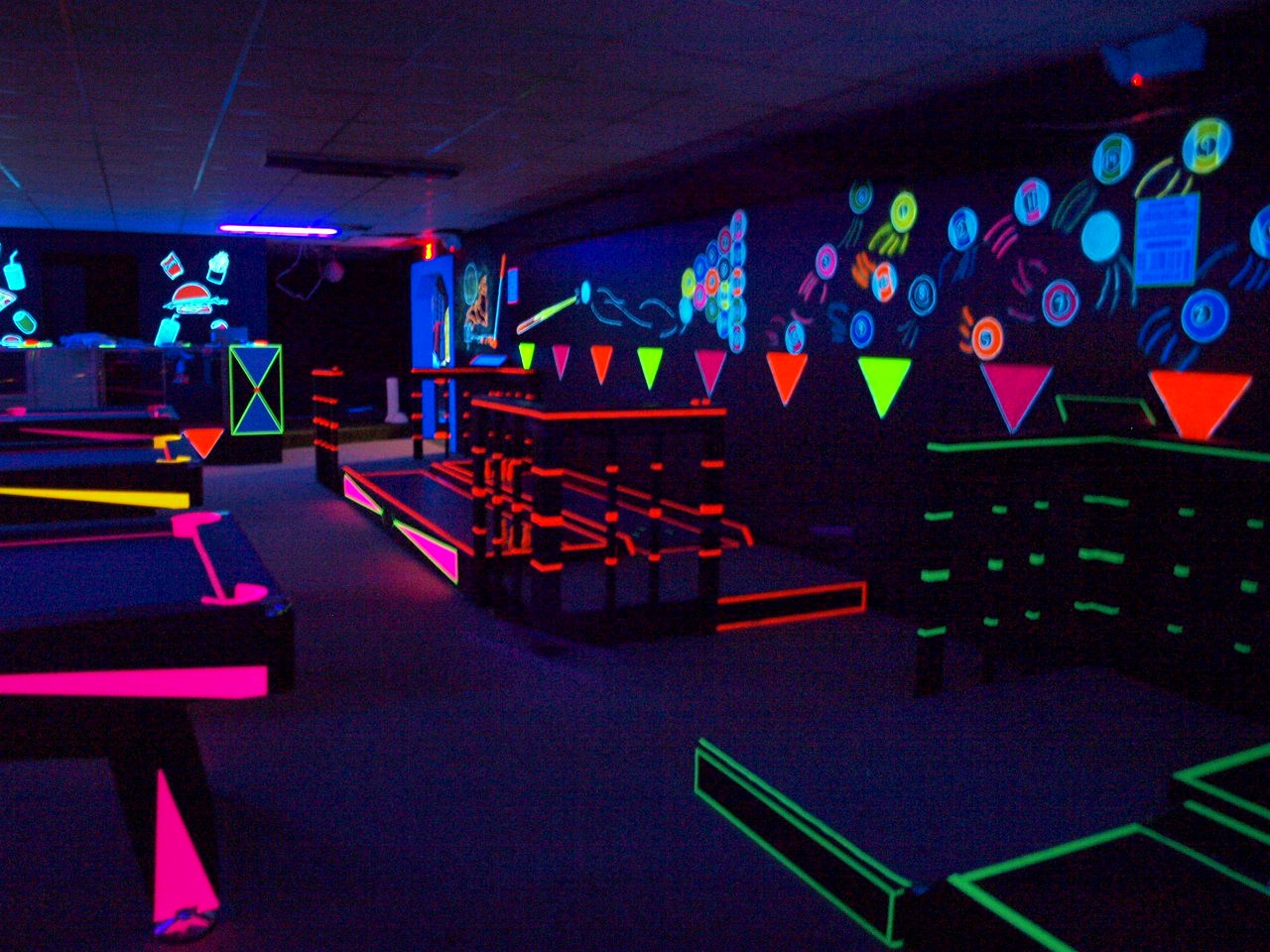 Blacklight Game Room