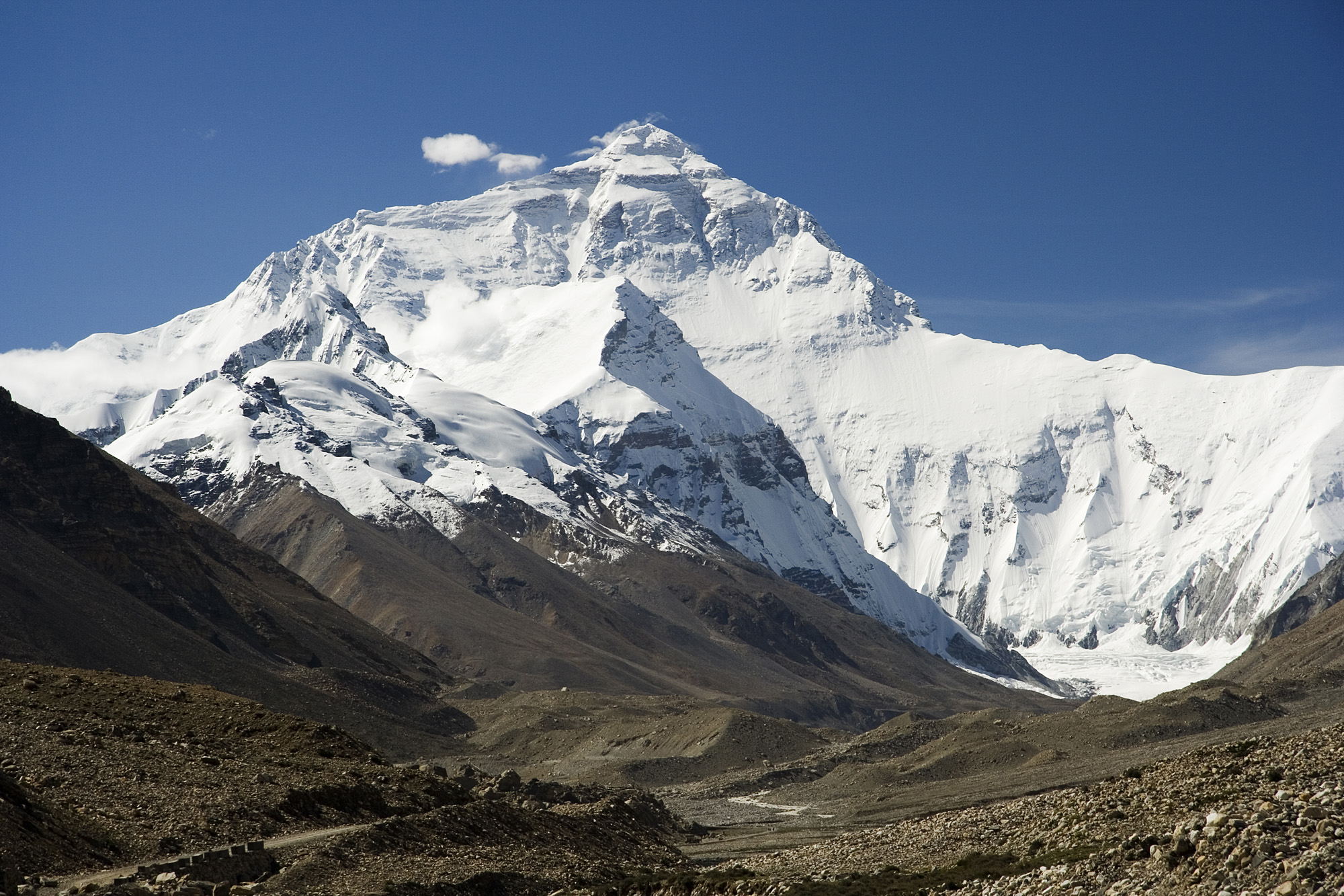 The north face of Mount Everest