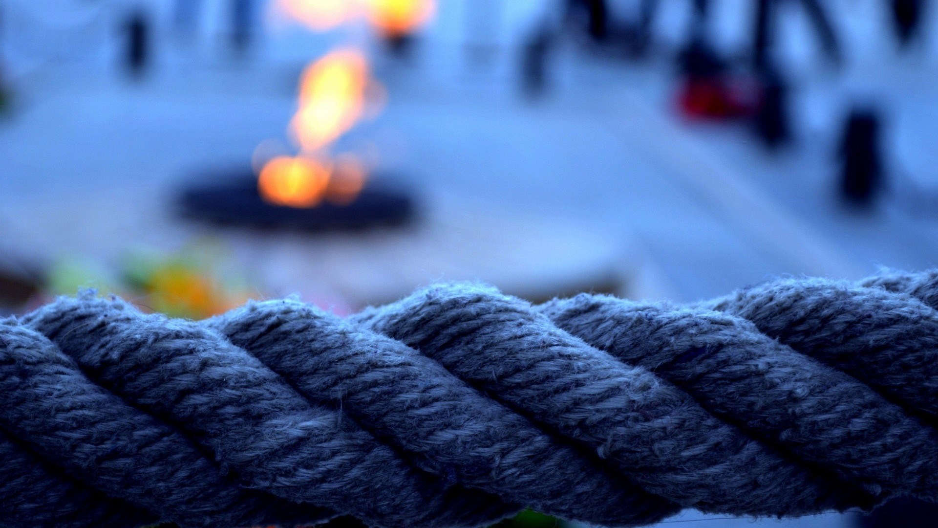 Bokeh Rope Close-Up