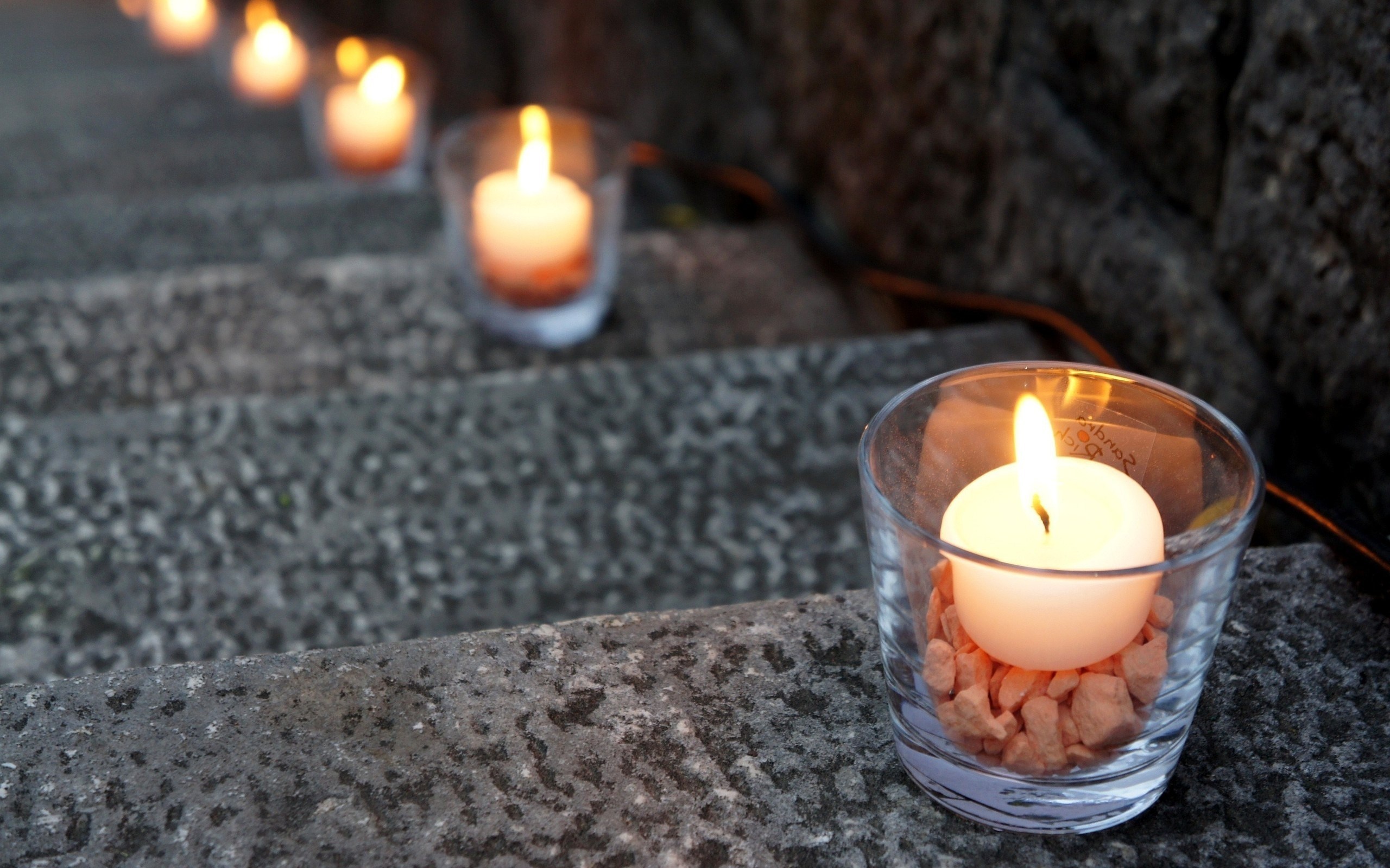 Stair Candles Flame Photo