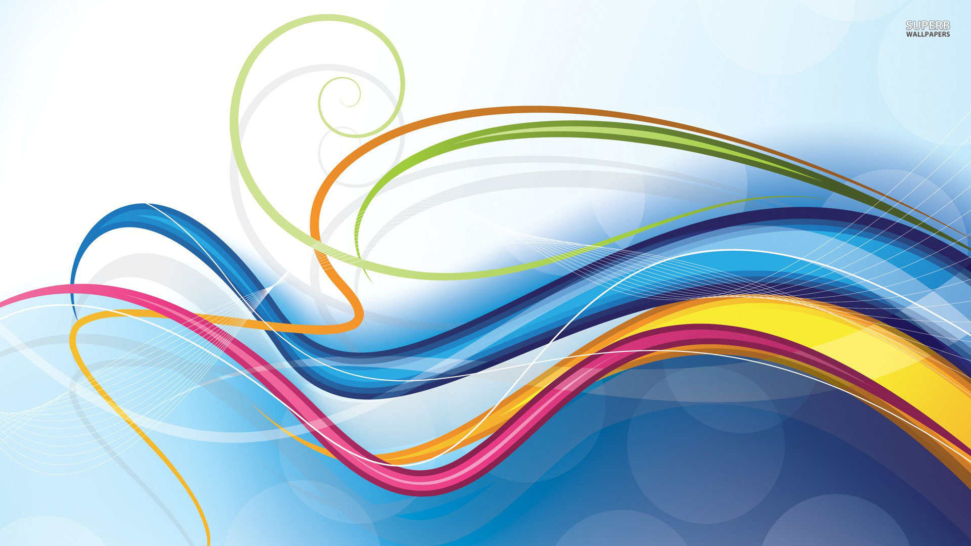 Colorful swirls wallpaper 1920x1080 jpg