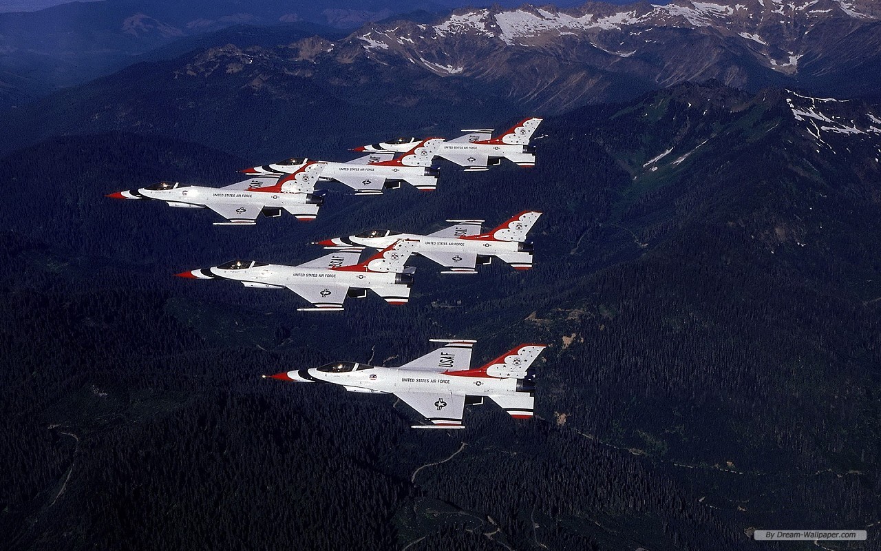 Free Photography wallpaper - USAF Thunderbirds wallpaper - 1280x800 wallpaper - Index 17