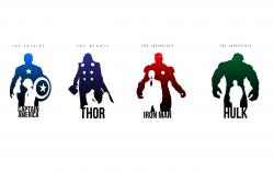 Captain America Thor Iron Man Hulk Art Poster