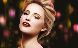 Dianna Agron Blonde Girl Actress Singer Artwork