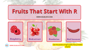 Fruits that start with R