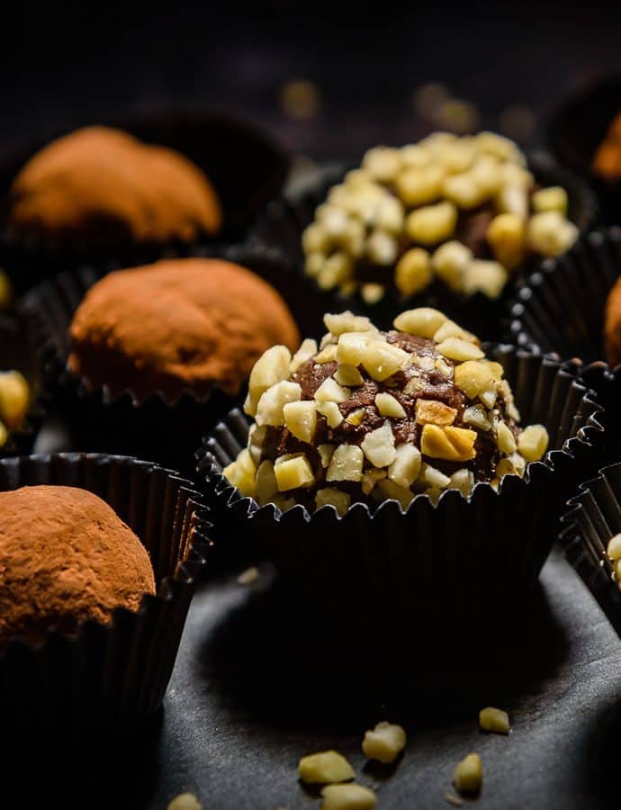 Vegan Chocolate & Peanut-Butter Truffles, Delicious!