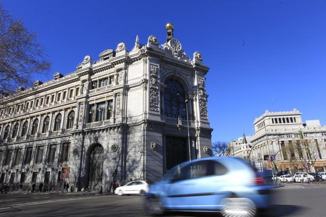 Archivo - Fachada del Banco de España.