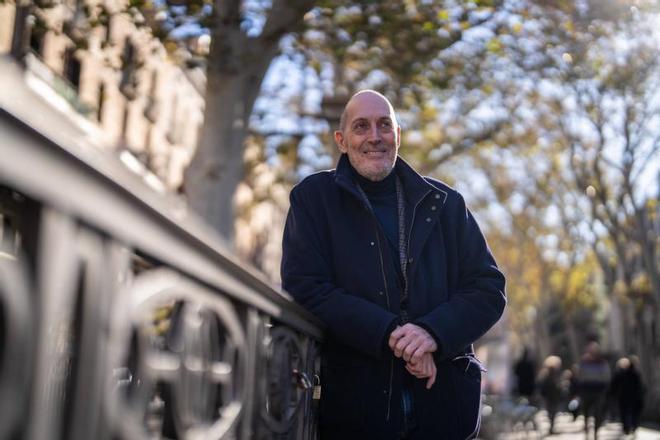 Joan Oliveras Bagués, en la Rambla, el pasado lunes.