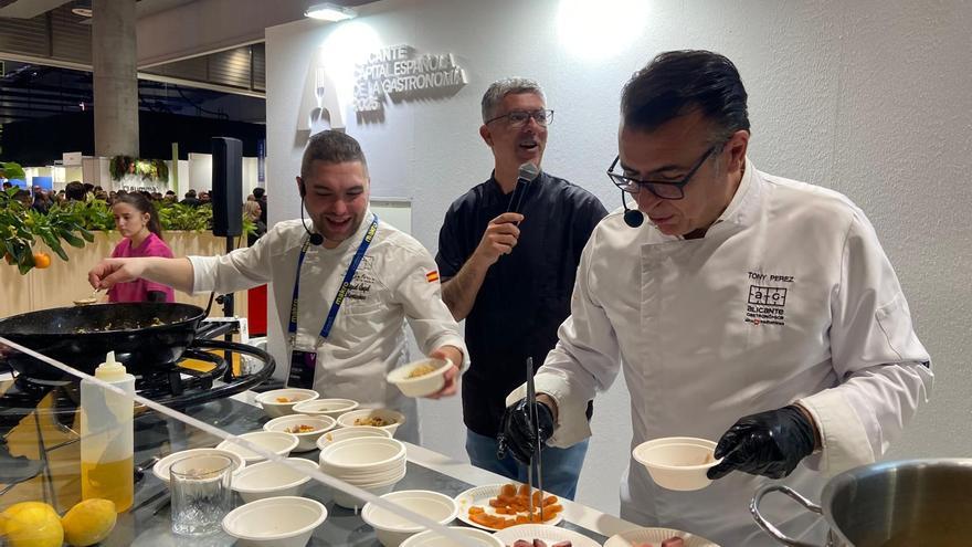 La revolución de los salazones destaca en Madrid Fusión con el “Arroz y bancal con salazones”