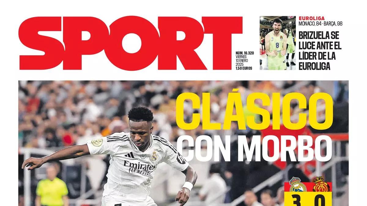 Esta es la portada de SPORT de hoy