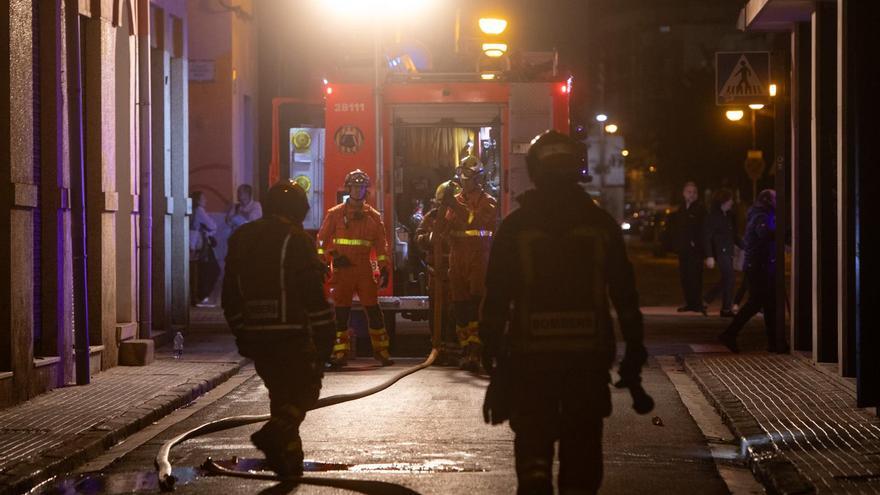 Incendio en la Calle Progreso del Port de Sagunt