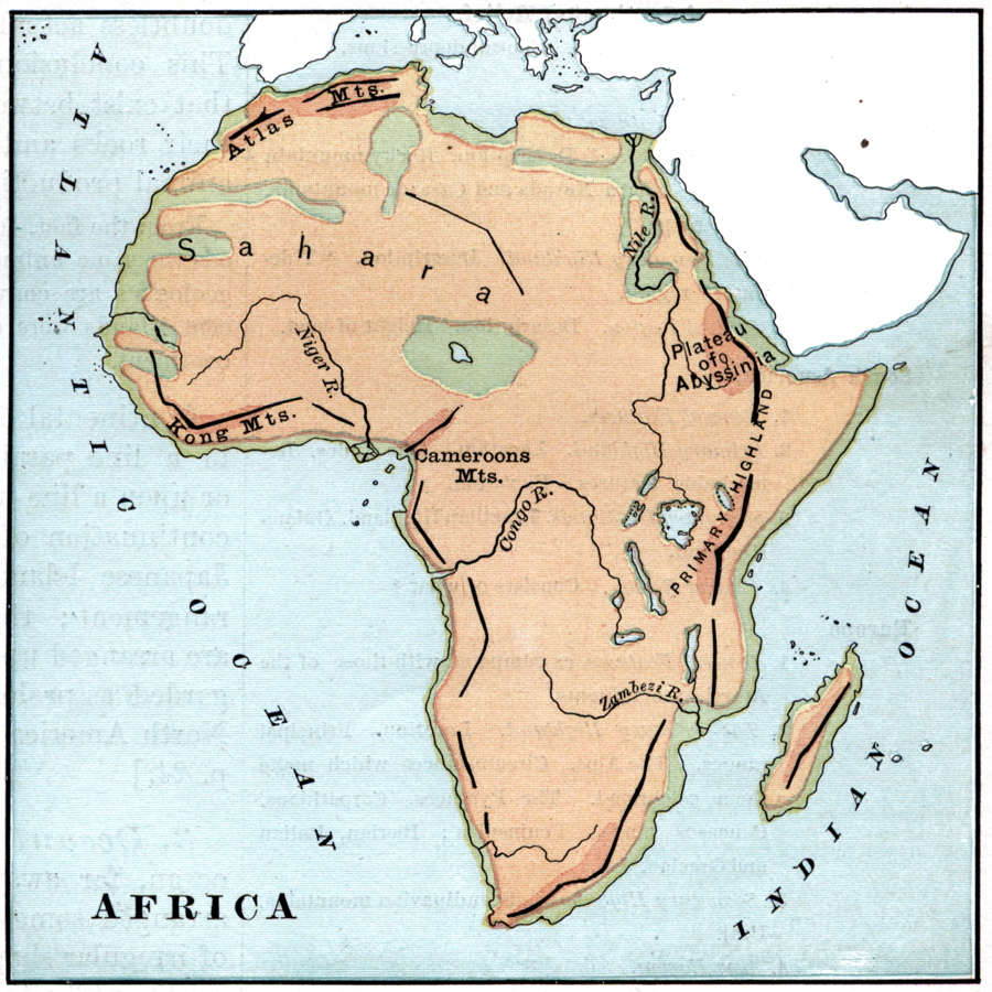 Map Of Atlas Mountain Range And Location 