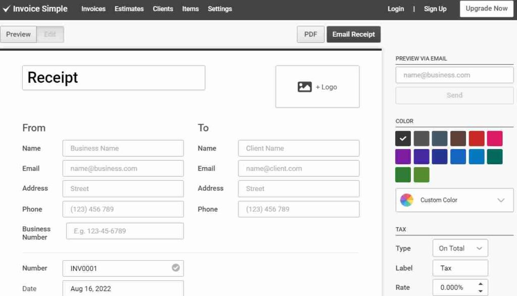 Invoice Simple