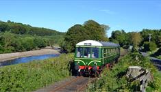 A train at The Weardale Railway