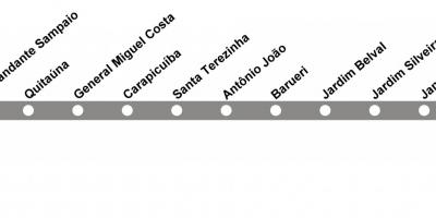 Mapa CPTMRENTZAKO São Paulo - Line 10 - Diamante