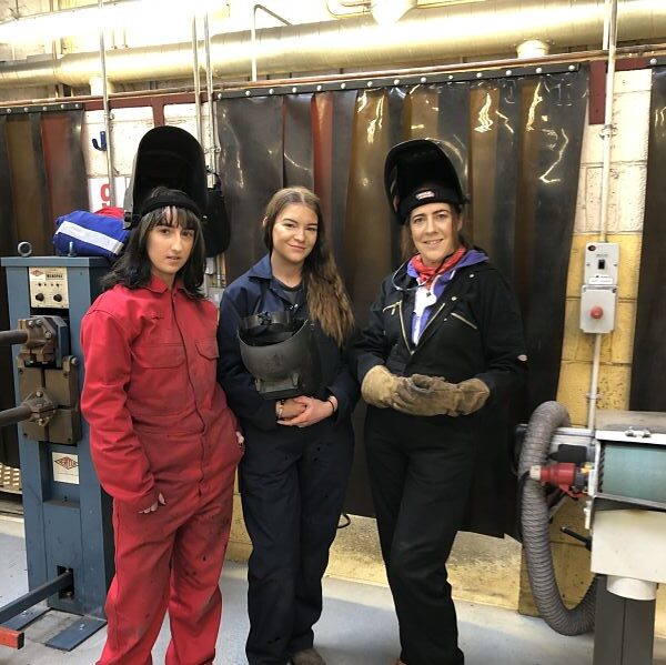 Danielle Burns, Sarah Louise McGinty, Dominie McDyer Female Welders