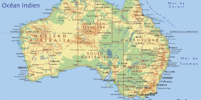 Carte Australie