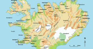 Carte Islande avec les villes