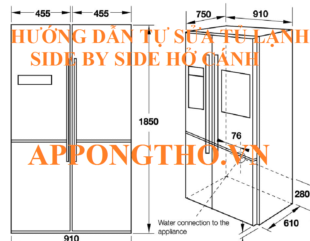 Tại sao cánh tủ lạnh Side by Side bị hở sau khi sử dụng lâu?