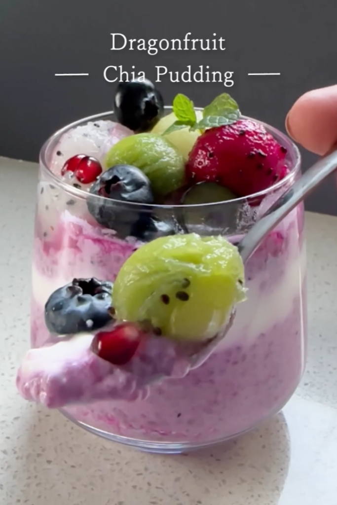 Dragonfruit Chia Pudding