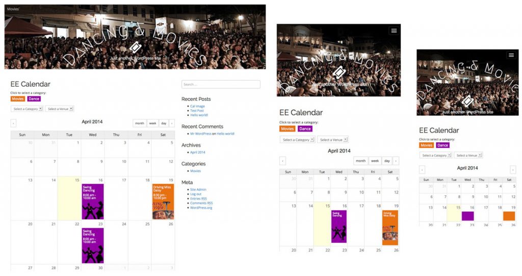 Events Calendar for WordPress