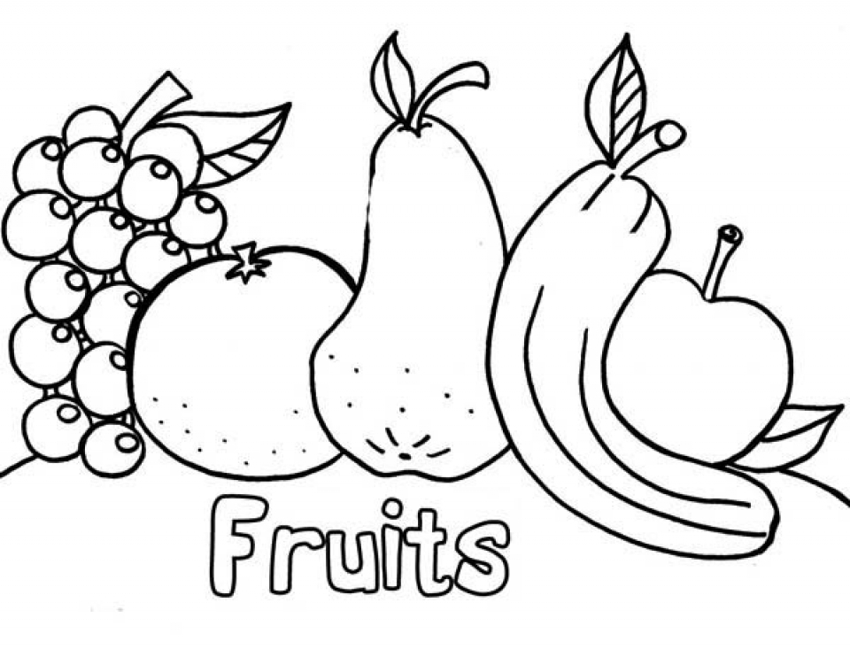 Free Fruit Coloring Pages Coloring Pages