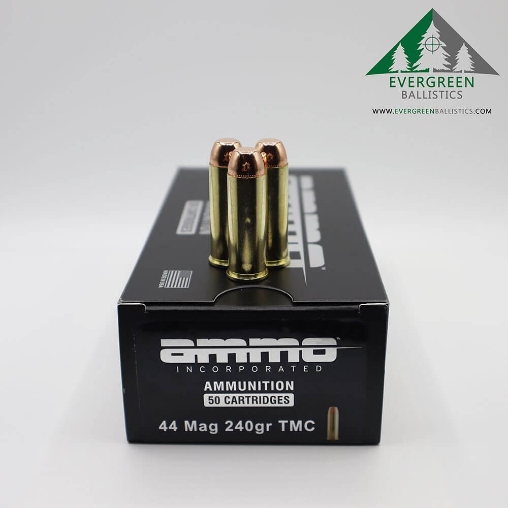 Ammo Inc 44 Magnum 240 Grain TMC Ammo – Evergreen Ballistics