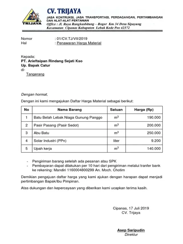 5 Contoh Surat Penawaran Harga dan Cara Buatnya yang Mudah!