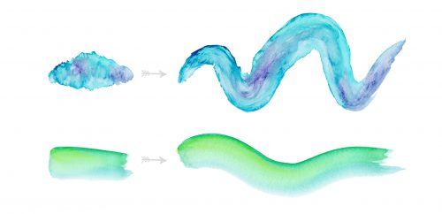 Create watercolor texture brushes in adobe illustrator