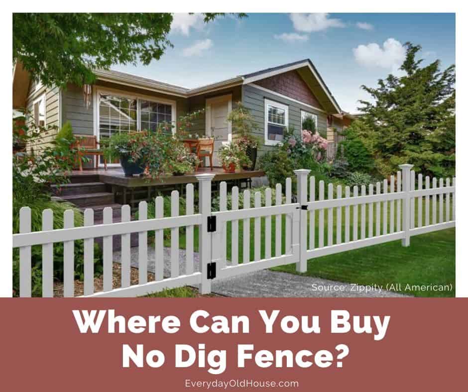 Install this beautiful fence yourself without any digging or cementing! #curbappeal #DIYfence #yard #nodigfence #zippity