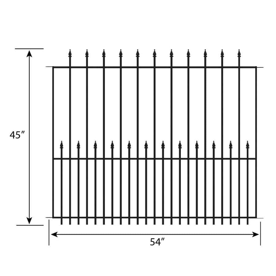 Fence panel for Ironcraft and Lowe's Grand Empire XL No Dig fence