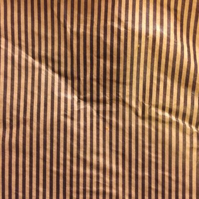 Dark brown printed stripes on paper