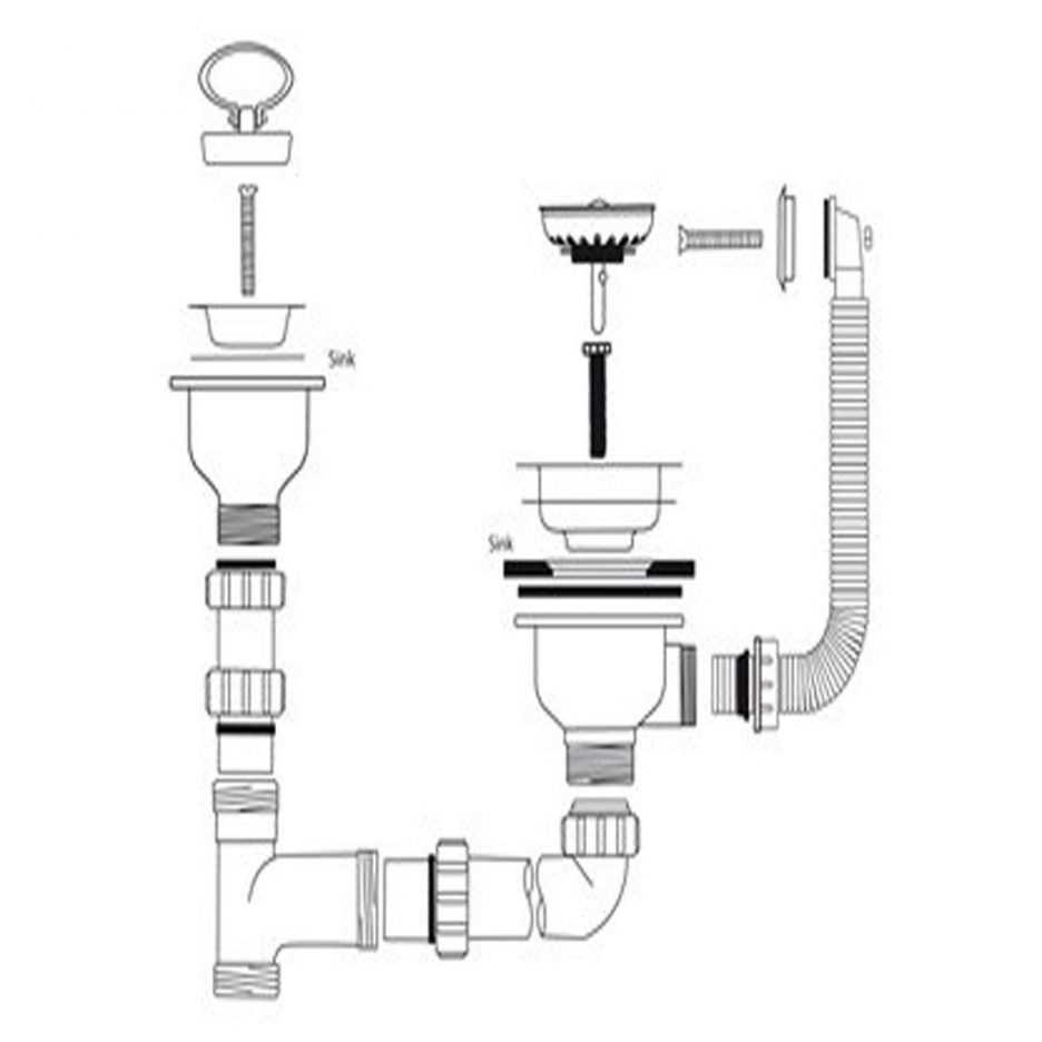 Kitchen Sink Drain Diagram Talk About Kitchen Sink Drain Parts Diagram 3 Design Kitchen World